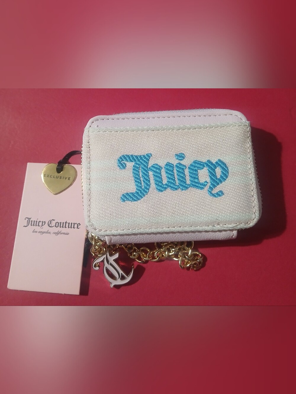 NWT Juicy Couture Juicy Paradise Zip Around Wristlet